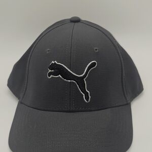 NWOT‎ PUMA Evercat Apparel Black-Silver Classic L/XL Stretch Fit Hat Golf Beach